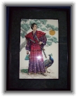 Samurai * Cross-stitch and beading, by hand